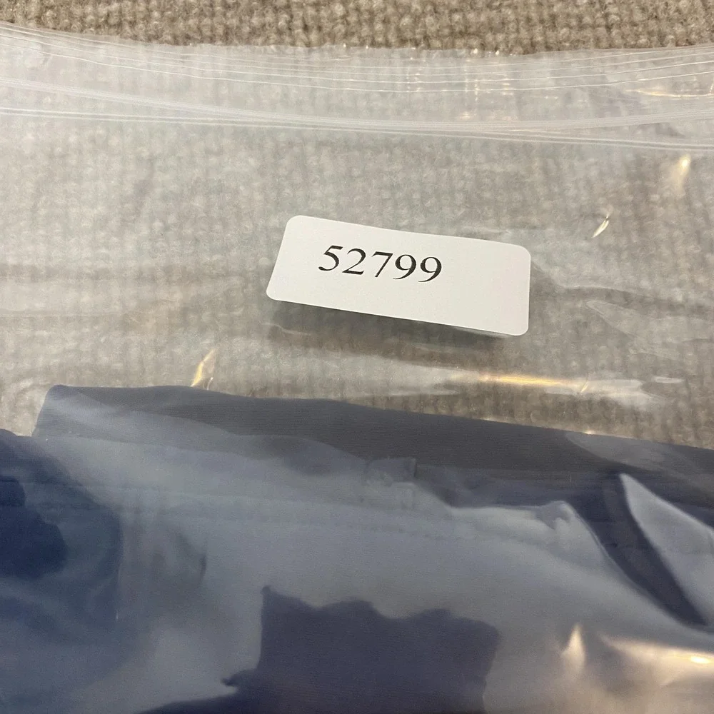 Eddie Bauer Pants Mens 40x32 Blue Nylon Stretch Hiking Outdoor Travel Zip Pocket